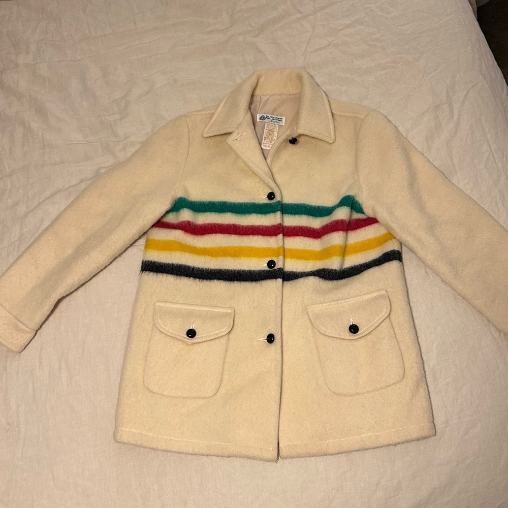 Vintage Hudson Bay Striped coat
